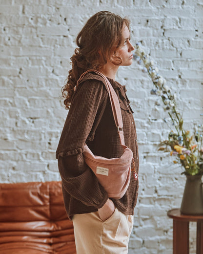 Blouse gaze de coton cacao