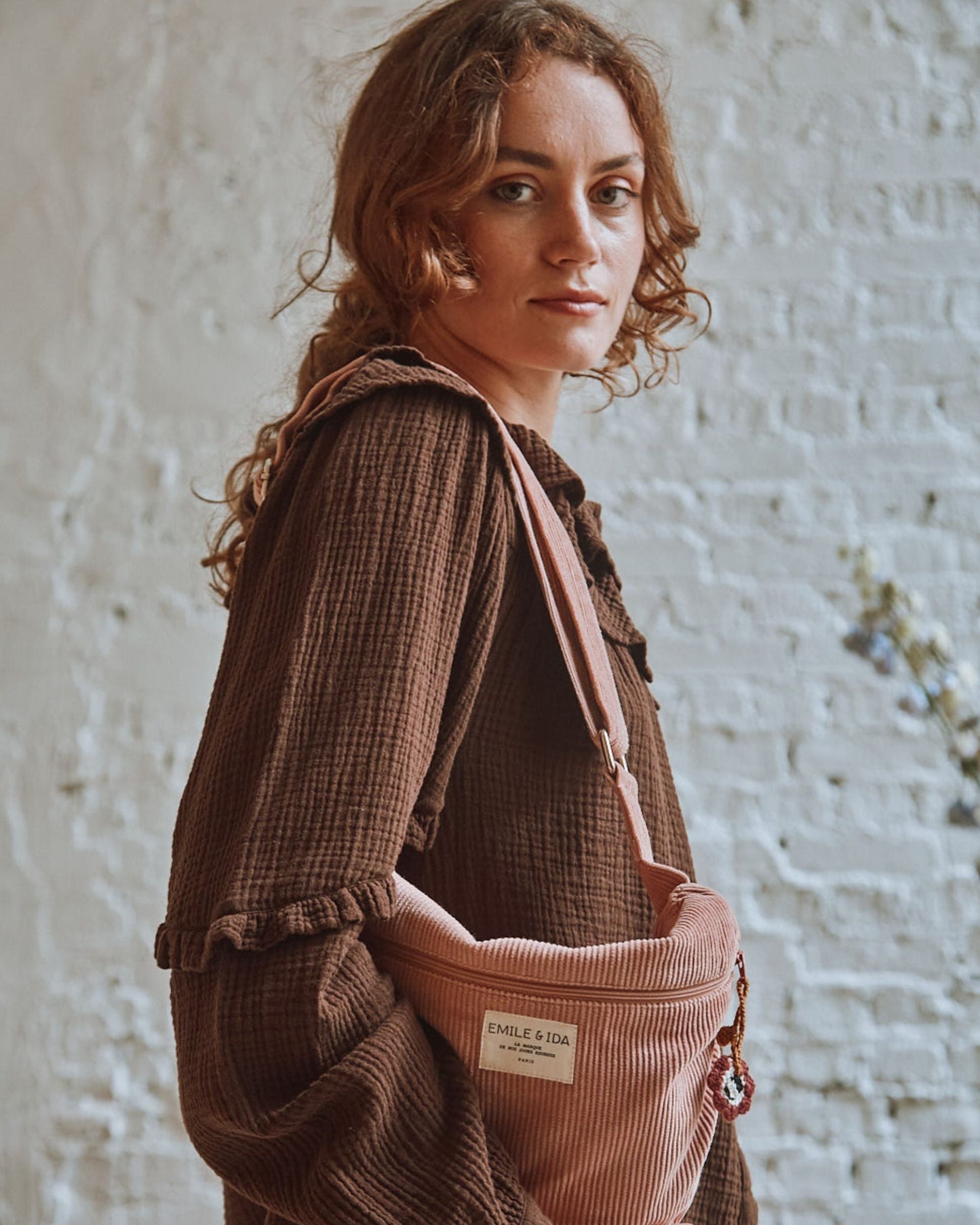Blouse gaze de coton cacao