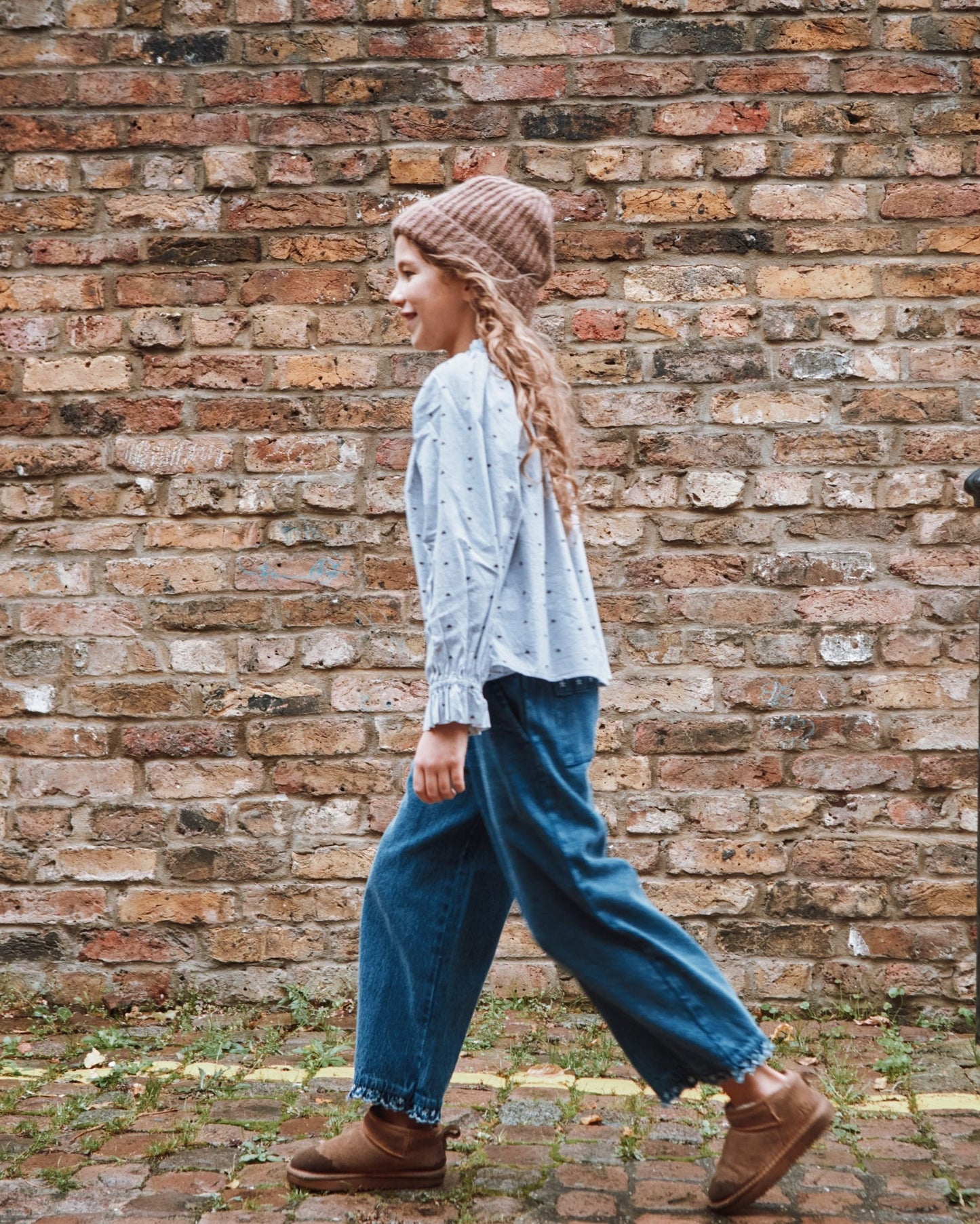 Pantalon à pont - Brodé denim