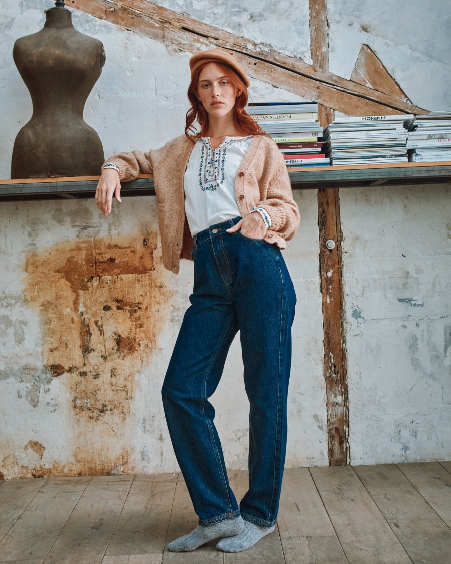 Jean mom tencel denim brut