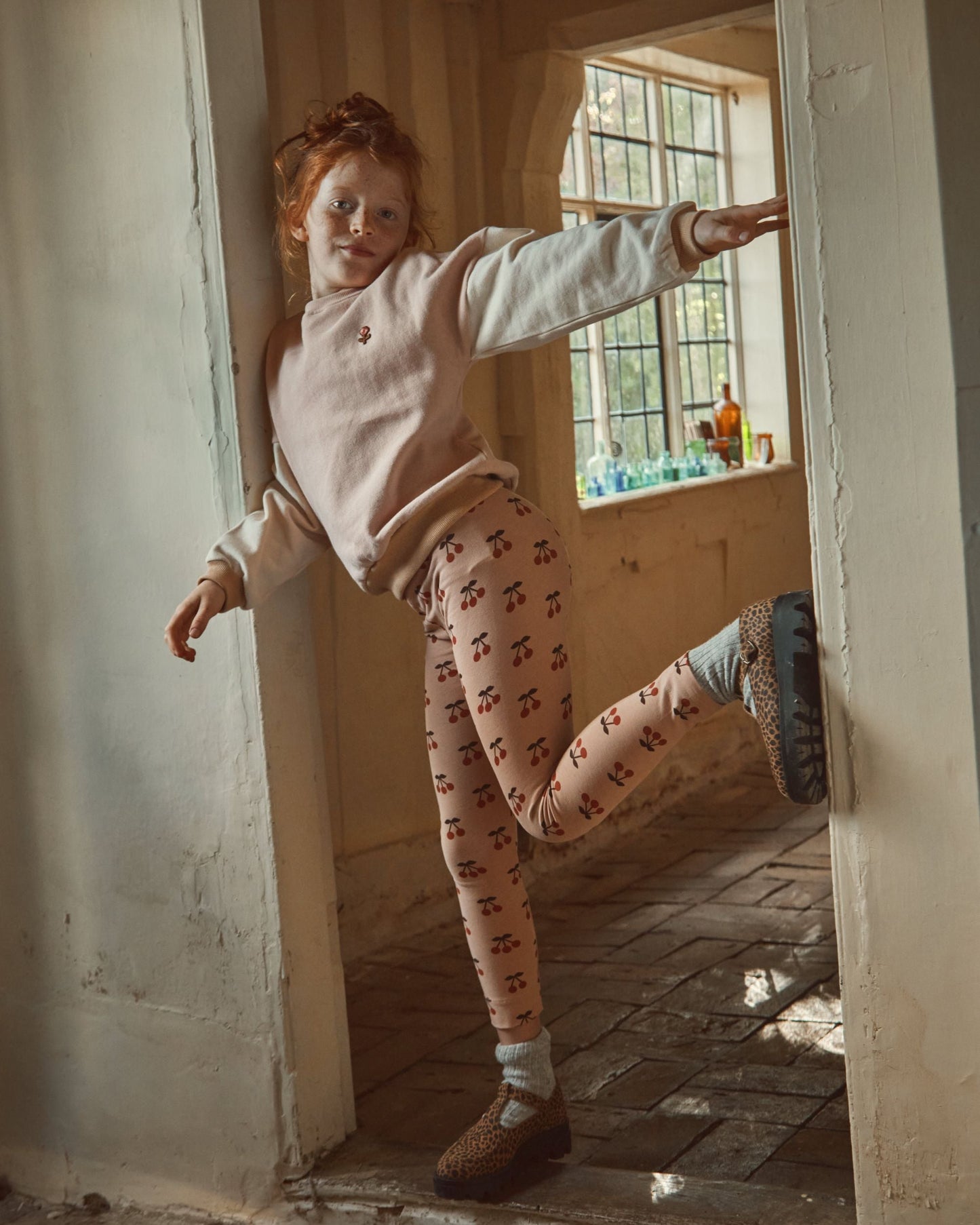 Sweat coton bio team tricolore poudre