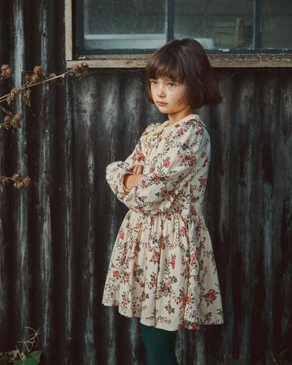 Robe col crochet orchid écru