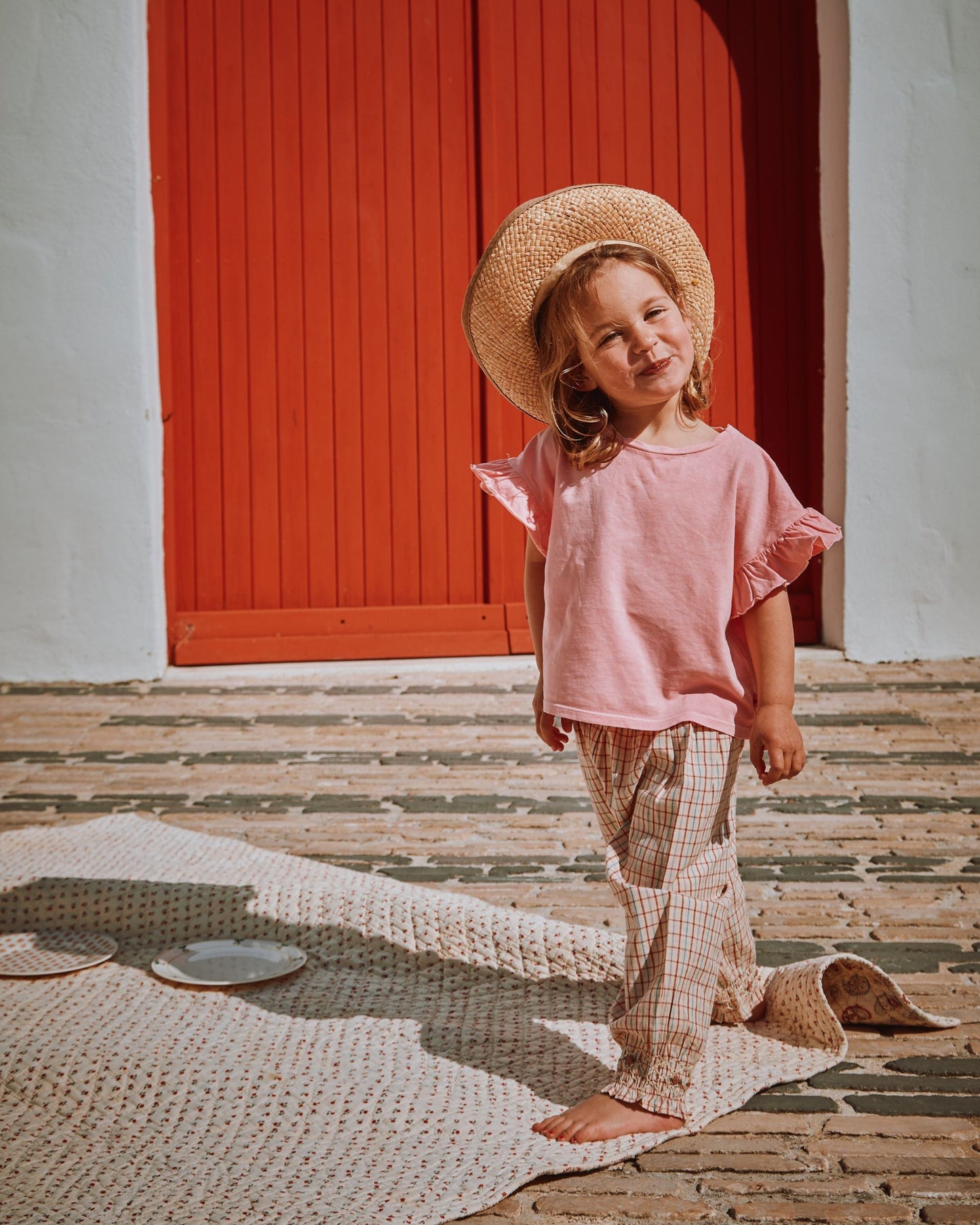 T-shirt coton et teinture bio fille magnolia