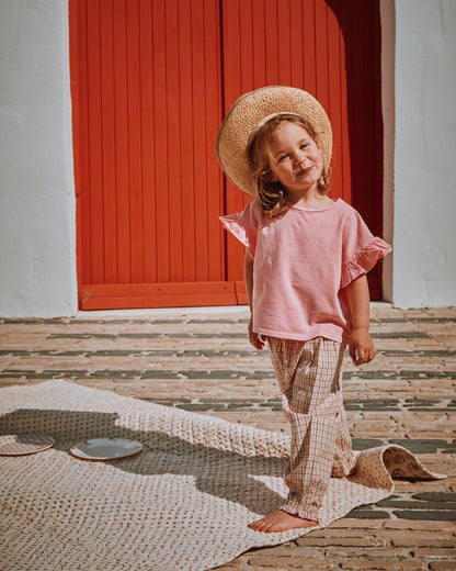T-shirt coton et teinture bio fille magnolia