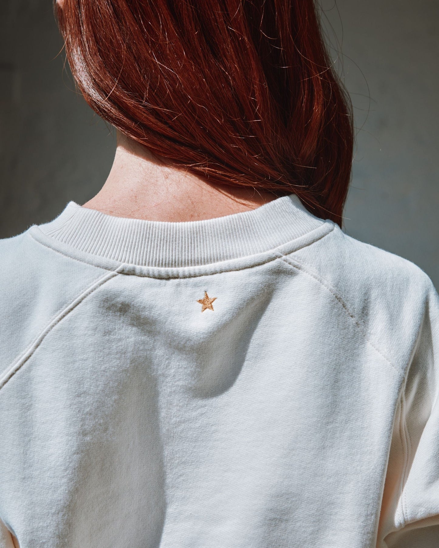 Sweat - Logo coton bio écru