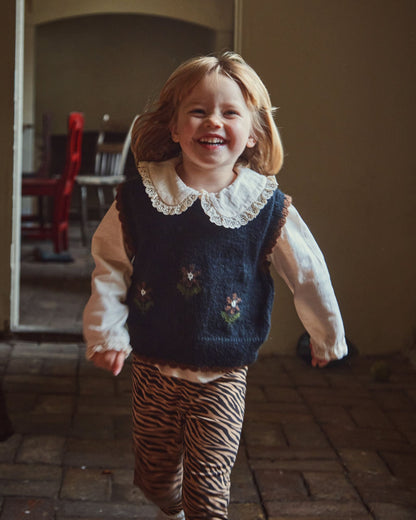 Legging coton bio zèbre