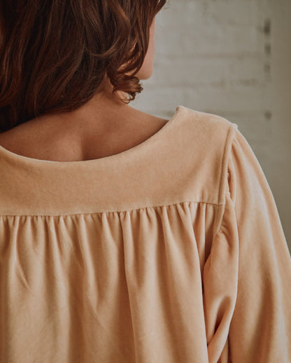 Sweat velours coton bio brioche