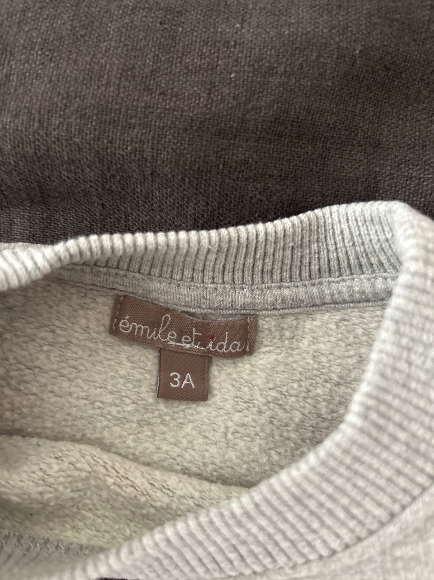 Sweat gris 3 ans