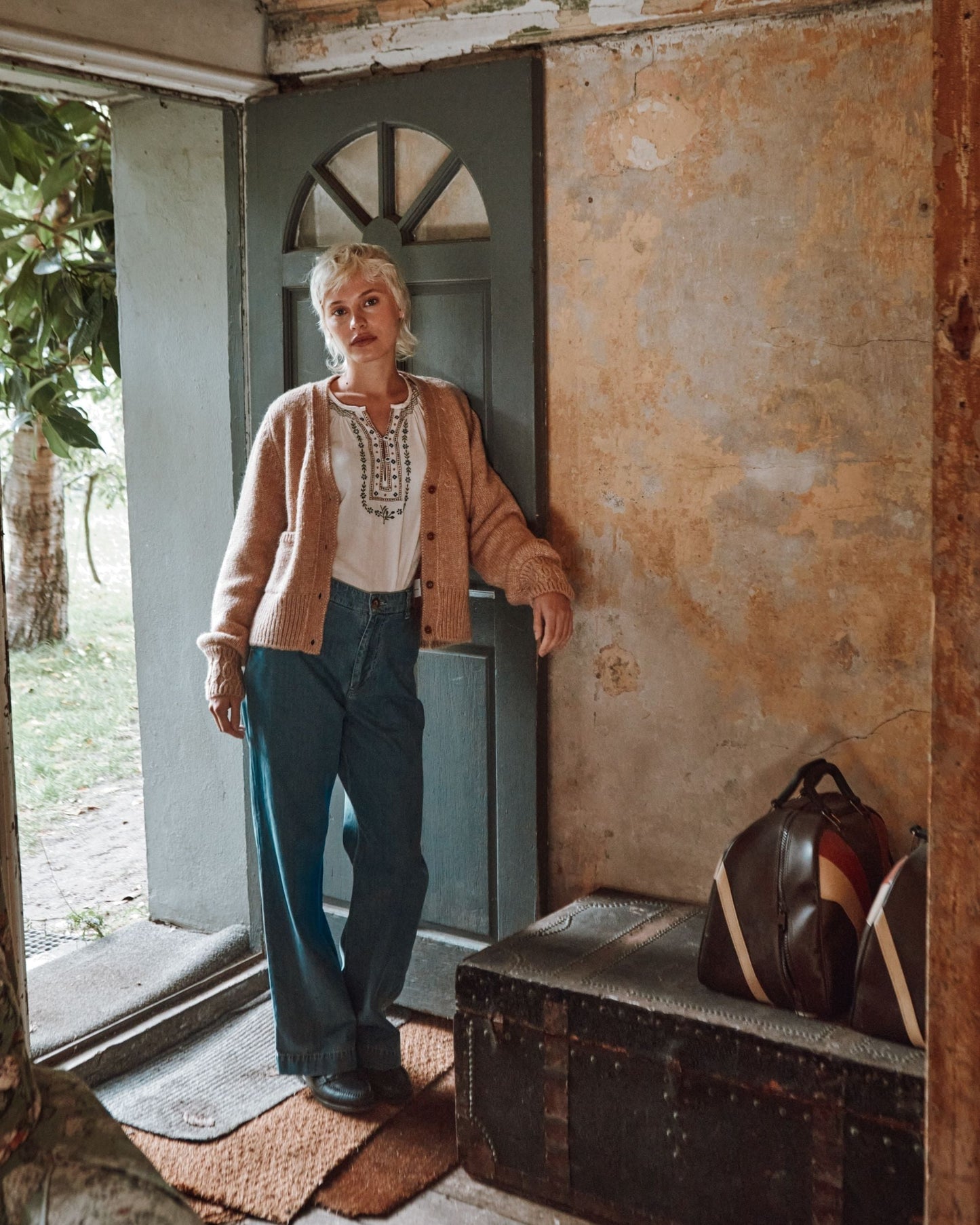 Blouse - Brodé ethnique écru