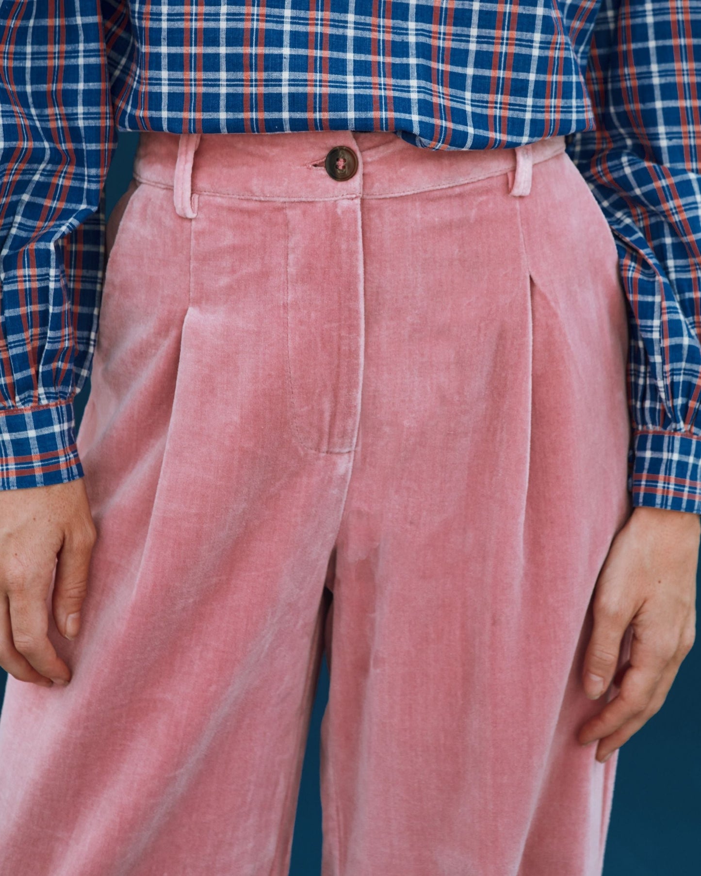 Pantalon - Velours rose