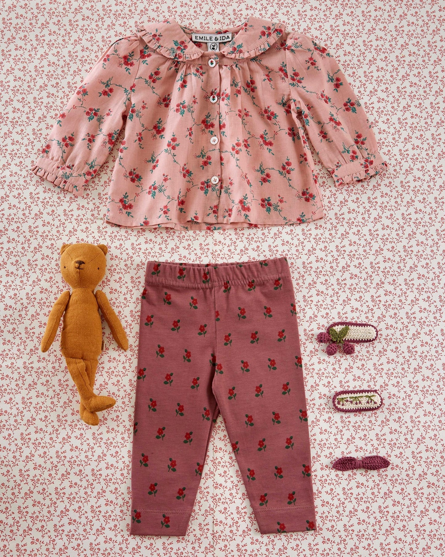 Legging - Coton bio poppy violine