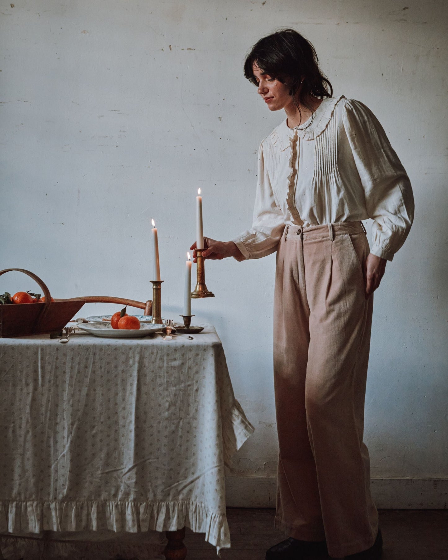 Blouse - Volanté mukesh crème