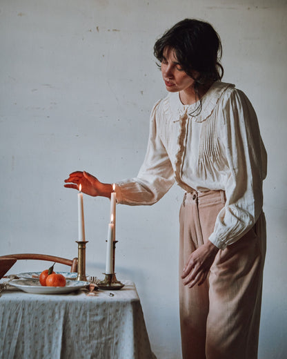 Blouse - Volanté mukesh crème