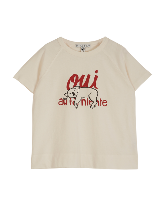 T-shirt koala blanc