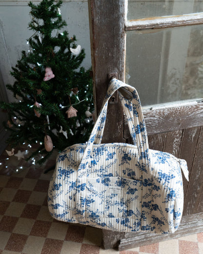 Sac week-end - Matelassé orchid bleu