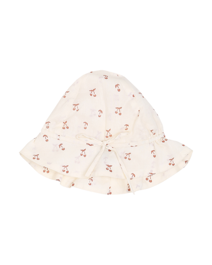 Chapeau cerisette écru