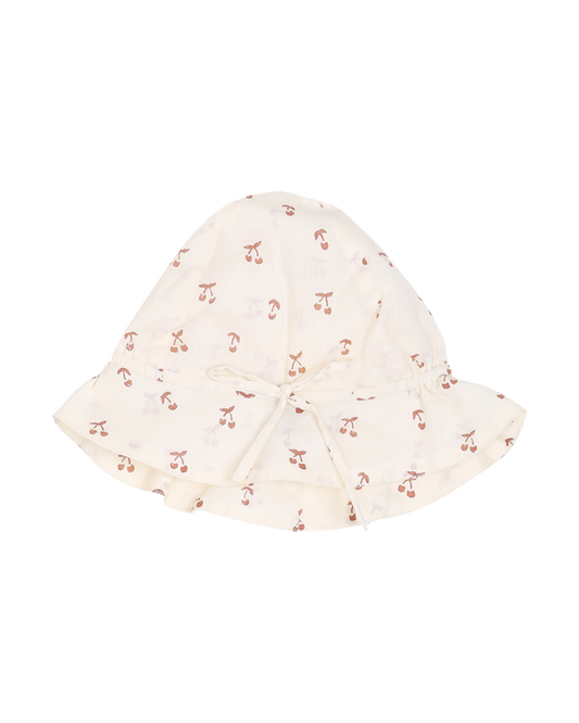 Chapeau cerisette écru