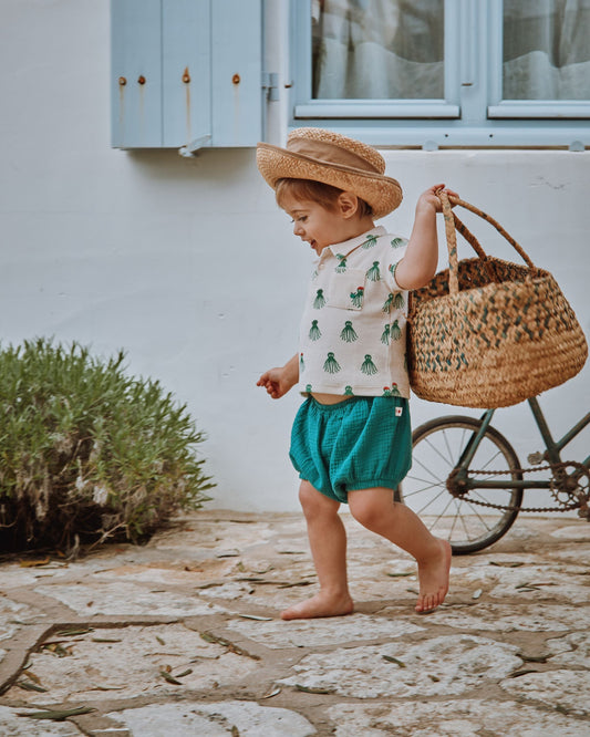 Bloomer gaze de coton haricot