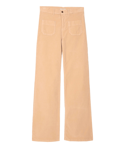 Pantalon velours flare dune