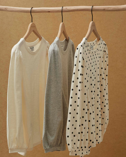 T-shirt - Manches longues coton bio gris