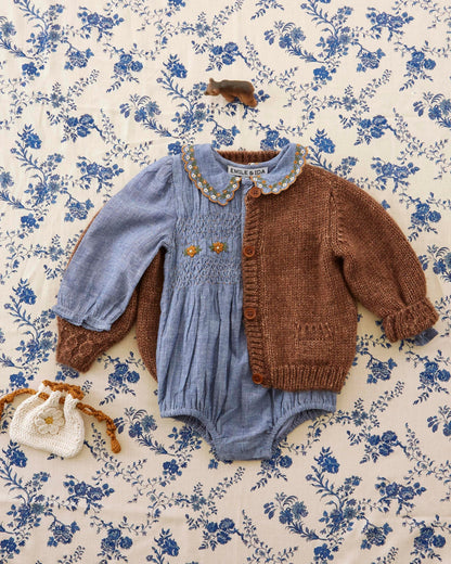 Cardigan - Ultra doux châtaigne