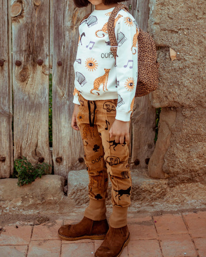 Pantalon éponge velours noix bonaventure