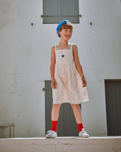Robe broderie coeur chantilly