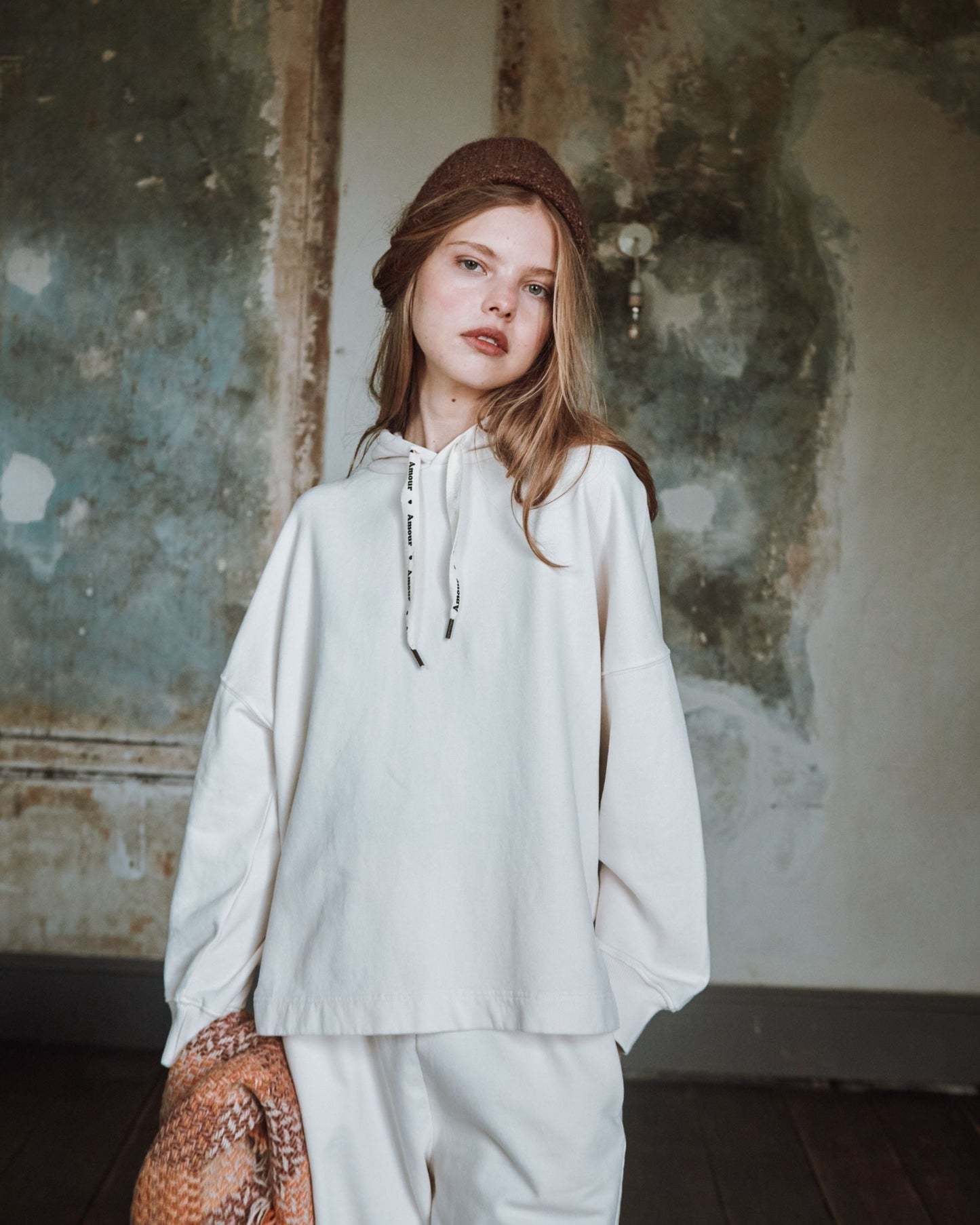 Sweat à capuche - Coton bio écru