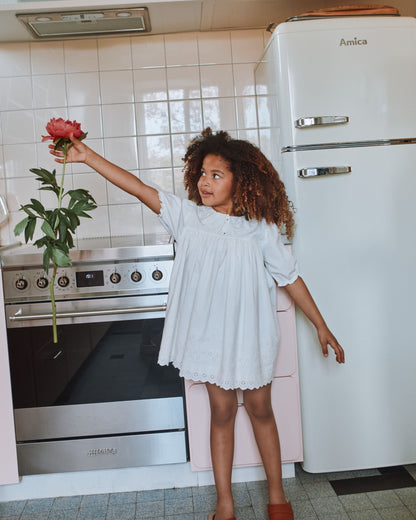 Robe broderie anglaise blanc