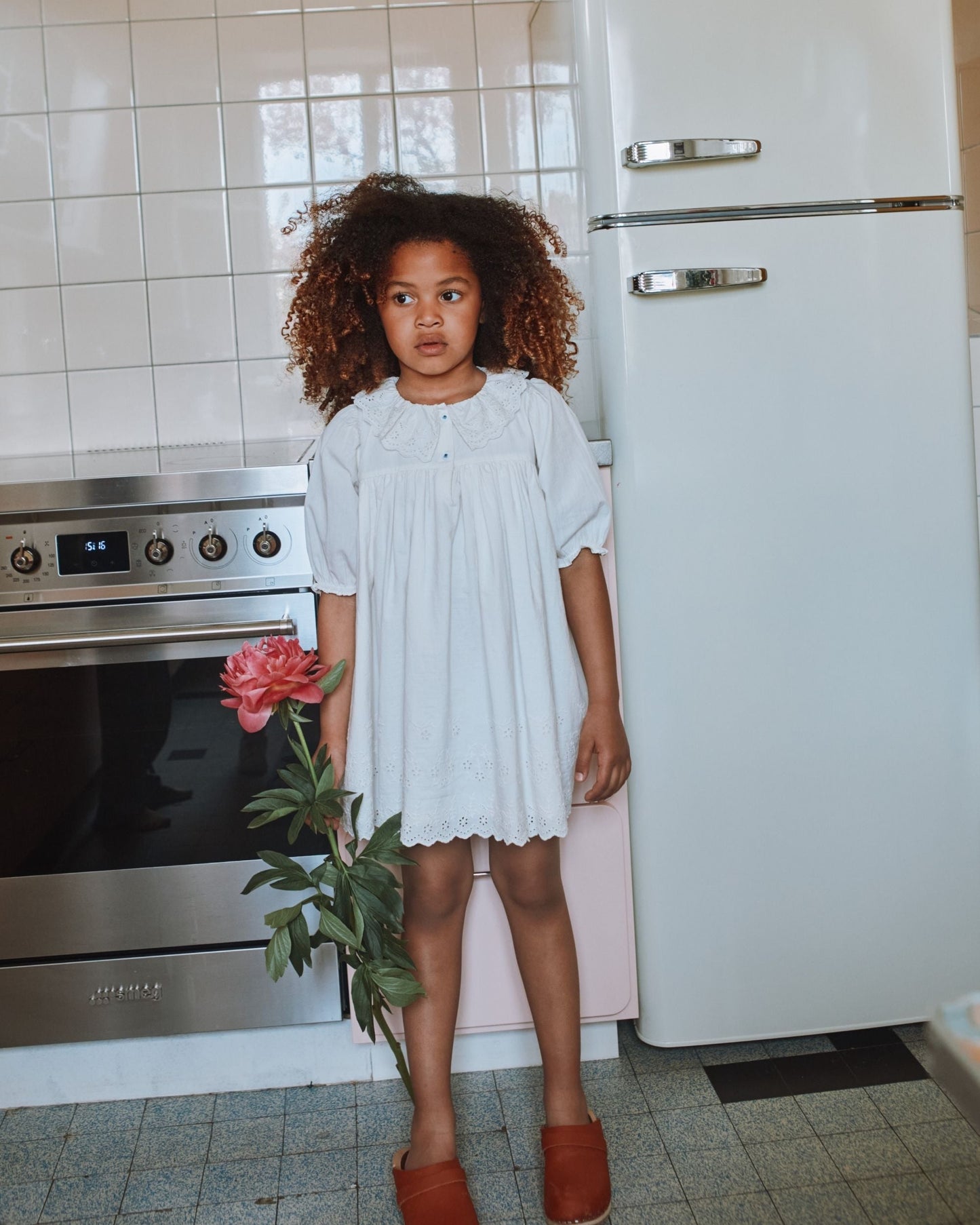 Robe broderie anglaise blanc