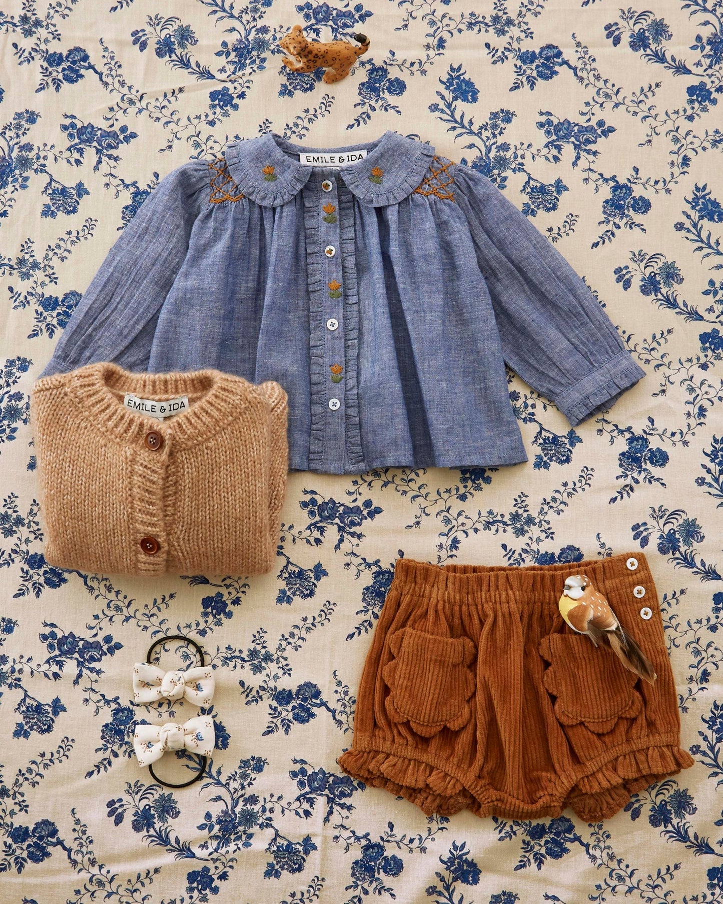 Blouse - Smockée chambray