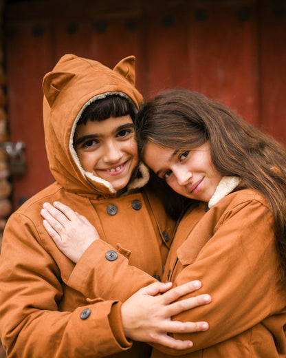 Parka chat caramel