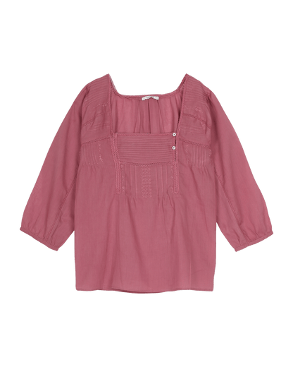Blouse vintage brique