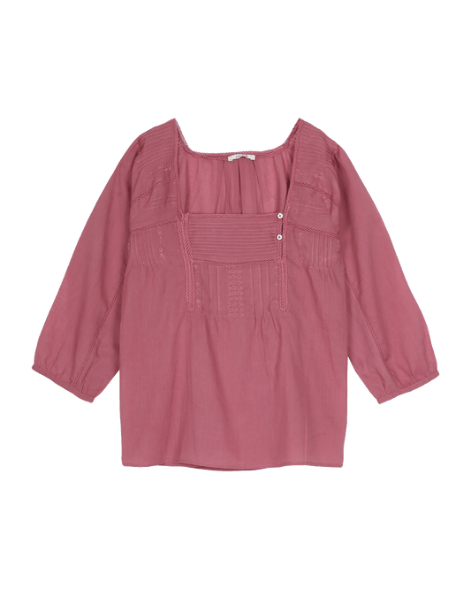 Blouse vintage brique