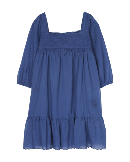 Robe ample bleu océan