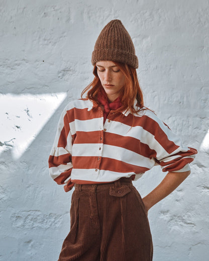 Bonnet - Laine mérinos marron