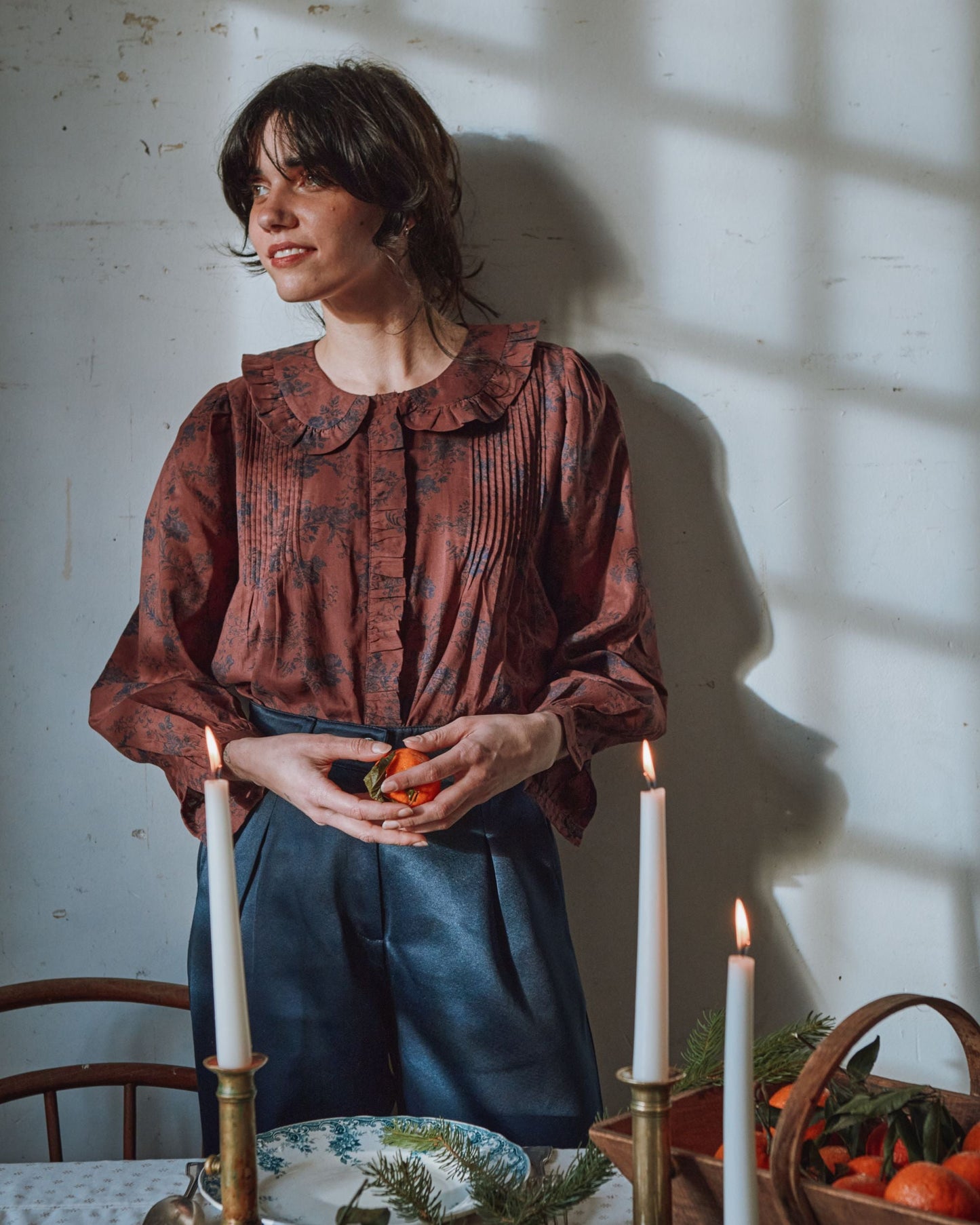 Blouse - Volanté orchid violine