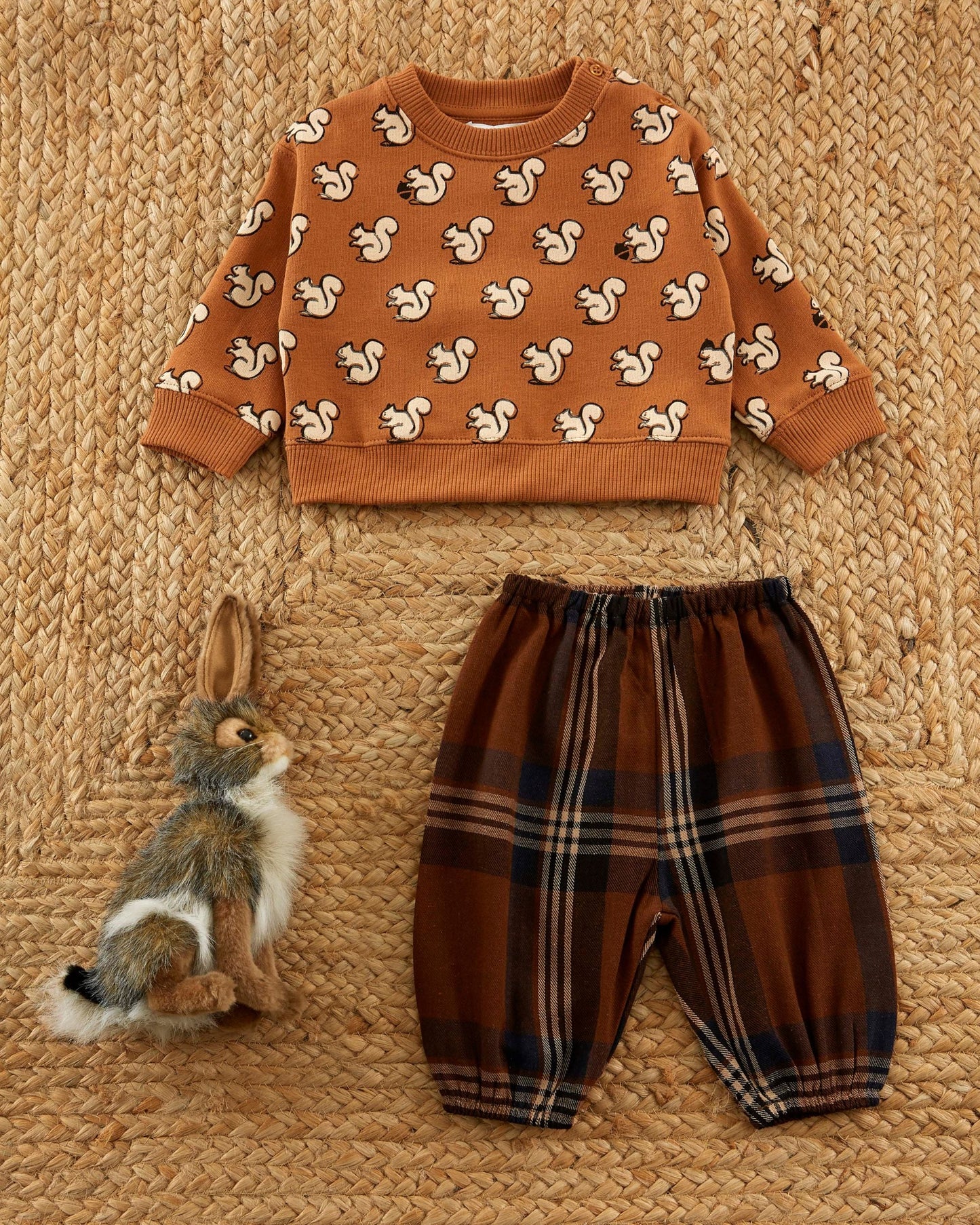 Pantalon - Carreaux marron