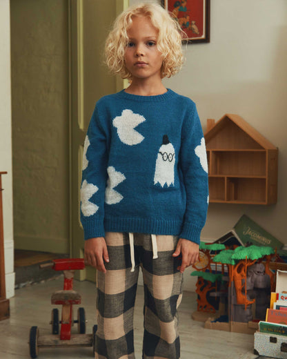 Pull fantôme bleu