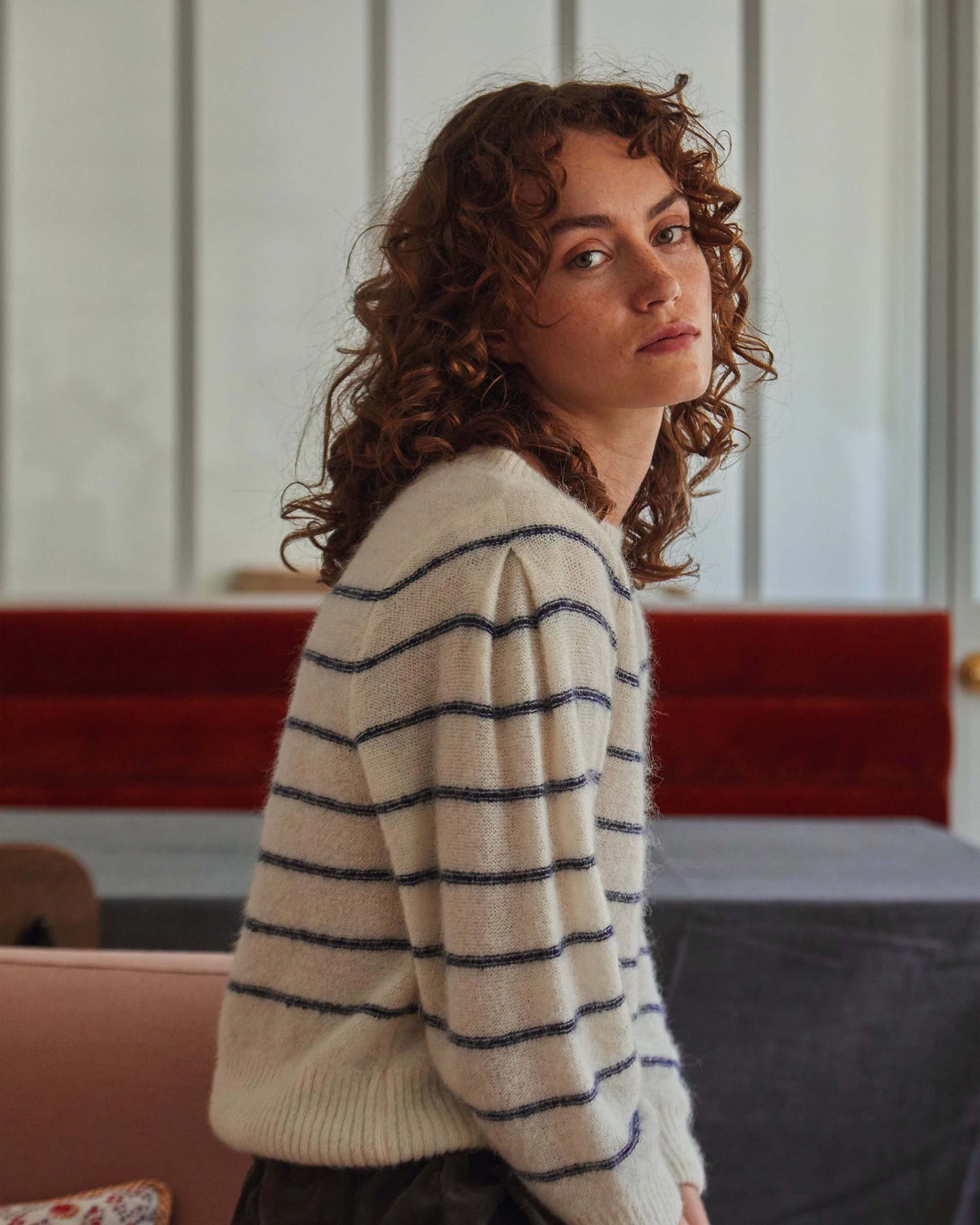Pull alpaga superfine albatre