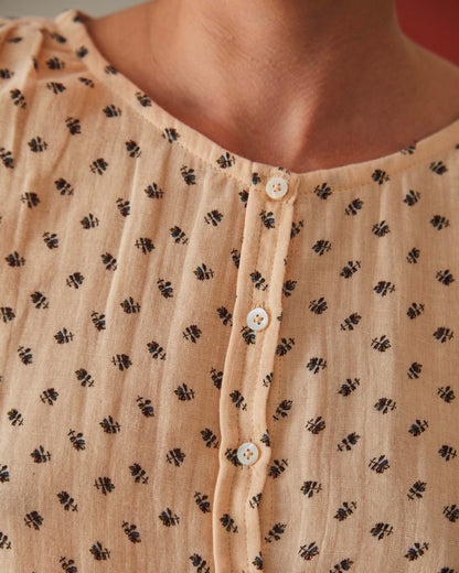 Blouse chardon beige