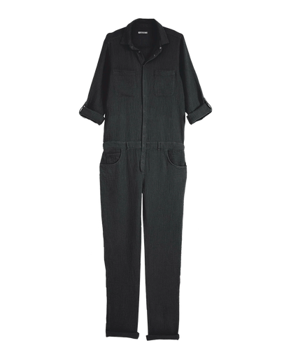 Combinaison double gaze de coton bitume