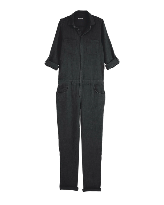 Combinaison double gaze de coton bitume