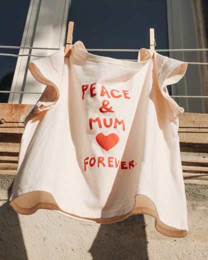 T-shirt coton bio Mum Forever crème