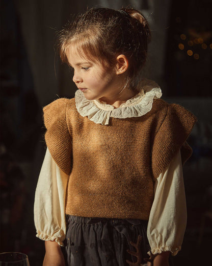 Pull sans manches lurex dune