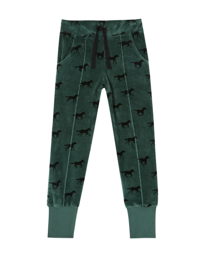 Pantalon éponge velours cèdre cheval