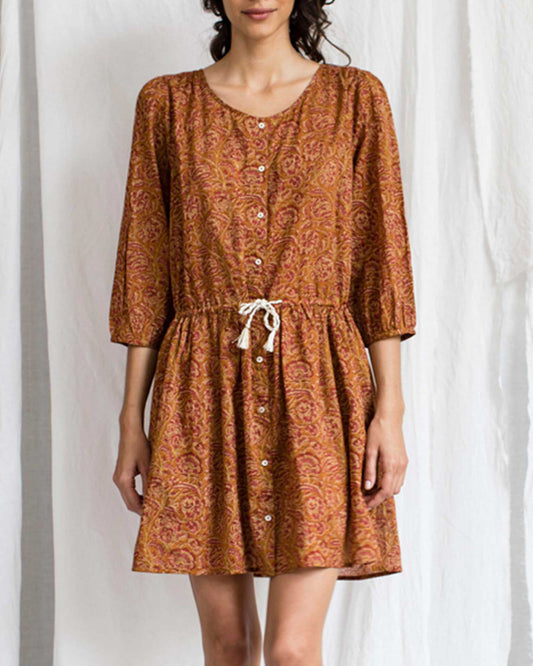Robe chemisier imprimée camelia