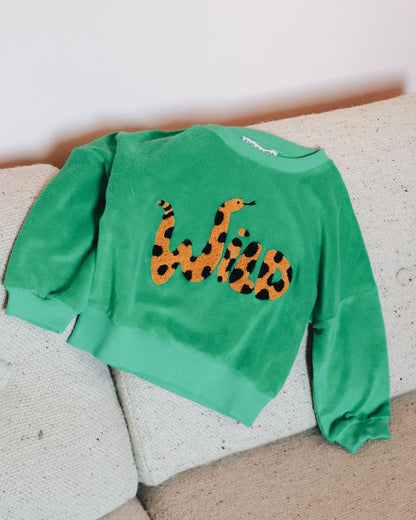 Sweat éponge Wild vert