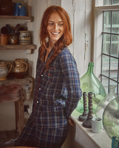 Pyjama femme carreaux gavin bitume