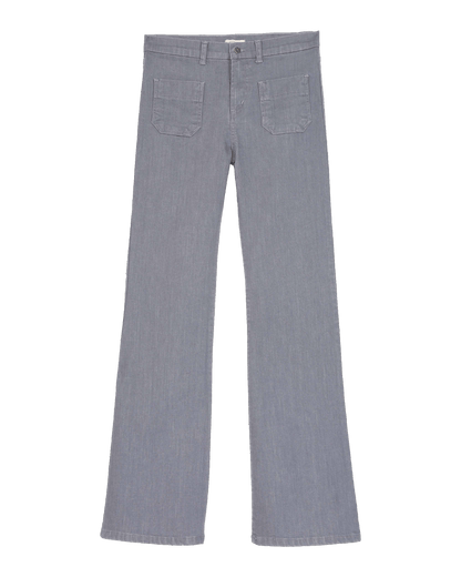 Pantalon flare gris